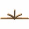 Ekena Millwork Redmond Smooth Timber Gable Bracket, Western Red Cedar, 84"W x 35"H x 3 1/2"D x 3 1/2"F, 10/12 Pitch GBW084X35X0404RED00SWR - alternate 2